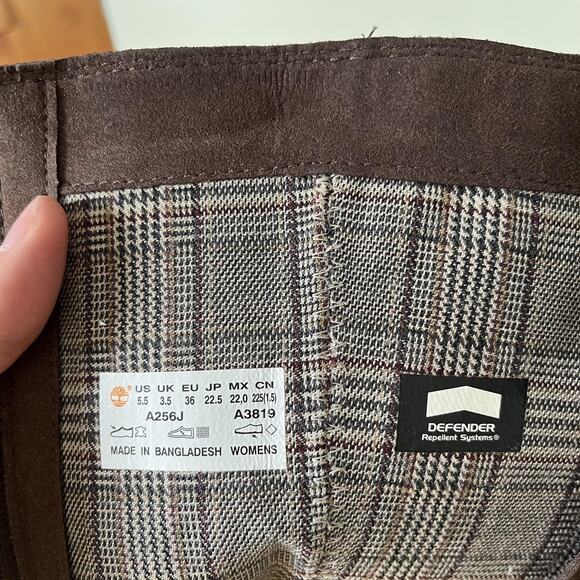 Timberland Boots Courmayer Valley Tall High Size 5.5 Leather Lug Sole A25CJ - Picture 10 of 10